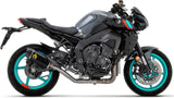 Terminale Di Scarico Con Omologazione Suono Indy-Race Alluminio Nero Carbonio - Arrow Special Parts Compatibile Con Yamaha Mt-10 (2022-2024)