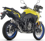 Impianto Di Scarico Completo Non Catalizzato E Con Omologazione Suono Indy-Race Alluminio Nero Fondello Inox - Arrow Special Parts Compatibile Con Suzuki V-Strom 800 De (2025-2026)