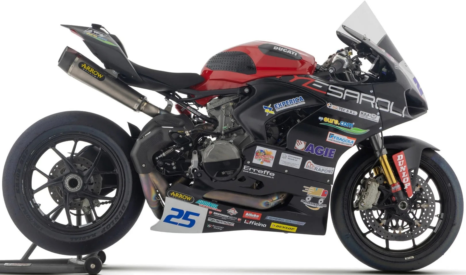 Impianto Di Scarico Completo Non Catalizzato E Senza Omologazione Suono Indy-Race Competition Evo 2 Titanio Fondello Carby - Arrow Special Parts Compatibile Con Ducati Panigale V2 (2020-2024)