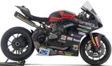 Impianto Di Scarico Completo Non Catalizzato E Senza Omologazione Suono Indy-Race Competition Evo 2 Titanio Fondello Carby - Arrow Special Parts Compatibile Con Ducati Panigale V2 (2020-2024)