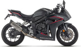 Impianto Di Scarico Completo Non Catalizzato E Senza Omologazione Suono Indy-Race Evo Titanio Carbonio - Arrow Special Parts Compatibile Con Honda Cbr 650 R (2024-2026)
