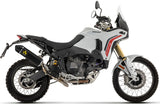 Non-Catalytic Exhaust Tip With Sound Certification Indy-Race Black Aluminium Body And Carbon Cap - Arrow Special Parts Compatible With Ducati Desert X (2026)