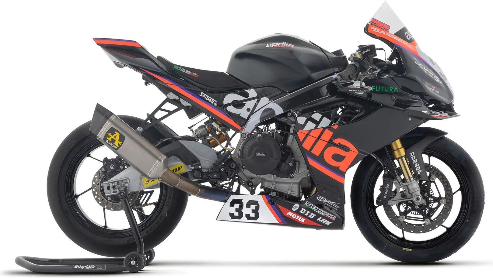 Impianto Di Scarico Completo Non Catalizzato E Senza Omologazione Suono Pista Competition Sport Bike Titanio Fondello In Carbonio - Arrow Special Parts Compatibile Con Aprilia Rs 660 (2025-2026)
