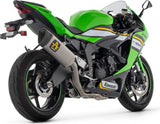 Impianto Di Scarico Completo Non Catalizzato E Senza Omologazione Suono Pista Competition Full Titanio Carbonio - Arrow Special Parts Compatibile Con Kawasaki Zx 6R 636 (2024-2026)