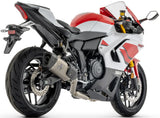 Complete Catalytic Exhaust System With Sound Certification Pista Black Aluminium Body And Carbon Cap - Arrow Special Parts Compatible With Yamaha Yzf R7 (2026)