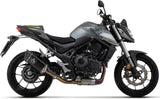 Terminale Di Scarico Con Omologazione Suono Pista Titanio Nero Carbonio - Arrow Special Parts Compatibile Con Honda Cb 750 Hornet (2023-2024)