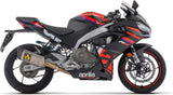 Impianto Di Scarico Completo Non Catalizzato E Senza Omologazione Suono Pista Titanio Carbonio - Arrow Special Parts Compatibile Con Aprilia Rs 457 (2024-2025)