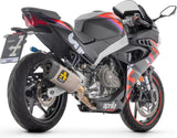 Impianto Di Scarico Completo Non Catalizzato E Senza Omologazione Suono Pista Titanio Carbonio - Arrow Special Parts Compatibile Con Aprilia Rs 457 (2024-2025)
