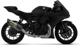 Impianto Di Scarico Completo Non Catalizzato E Senza Omologazione Suono Pista Competition Titanio Fondello Carby - Arrow Special Parts Compatibile Con Yamaha Yzf R9 (2025)