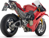 Impianto Di Scarico Completo Non Catalizzato E Senza Omologazione Suono Pro-Race Competition Titanio Nero Fondello Rete - Arrow Special Parts Compatibile Con Ducati Panigale V4 (2025-2026)