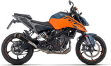 Impianto Di Scarico Completo Non Catalizzato E Con Omologazione Suono Pro-Race Nichrom Nero - Arrow Special Parts Compatibile Con Ktm 125 Duke (2024-2026)