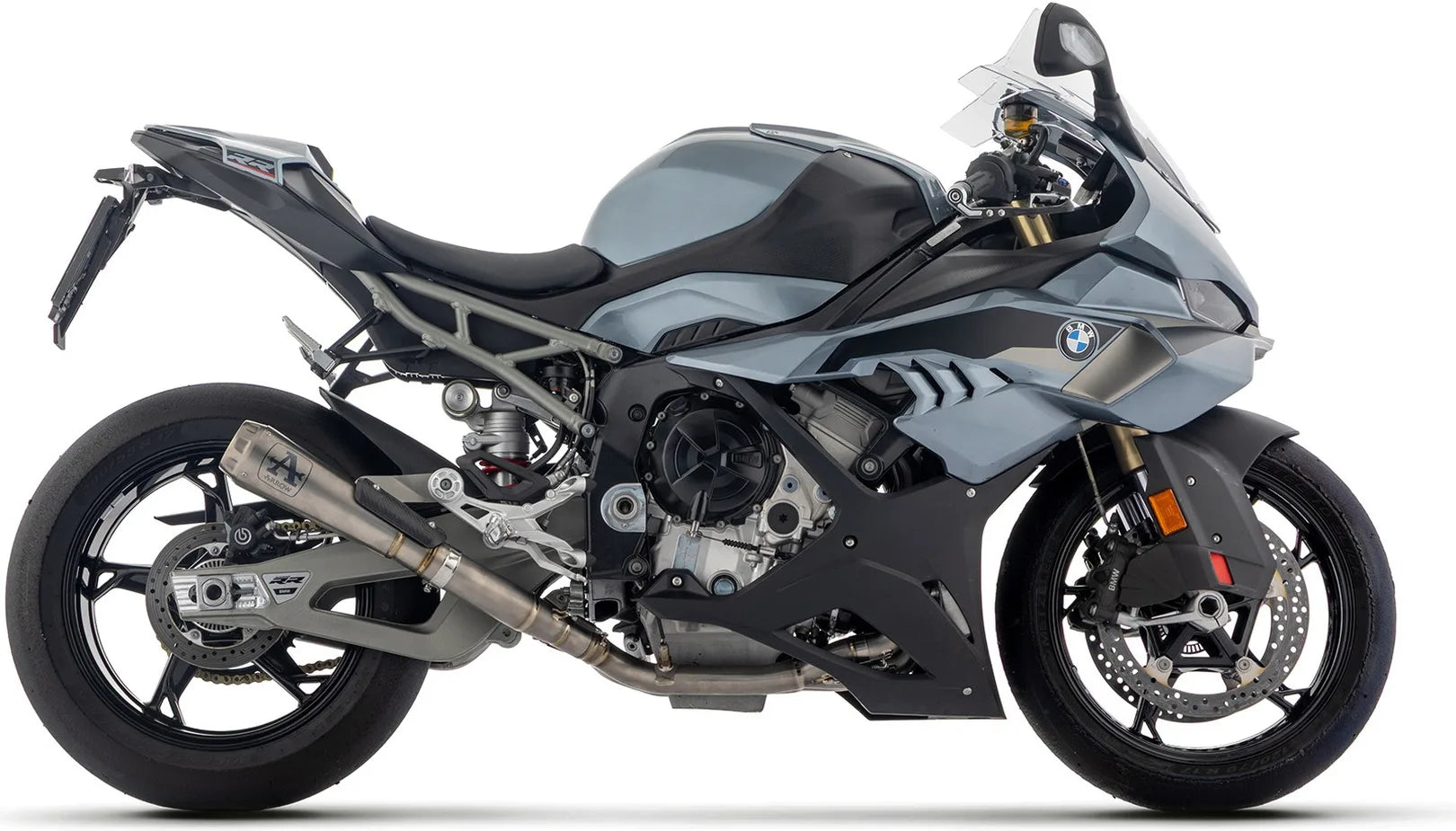 Impianto Di Scarico Completo Non Catalizzato E Con Omologazione Suono Pro-Race Titanio Fondello Alluminio - Arrow Special Parts Compatibile Con Bmw S 1000 Rr (2025-2026)