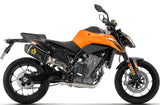 Impianto Di Scarico Completo Non Catalizzato E Senza Omologazione Suono Race-Tech Alluminio Nero Fondello Carby - Arrow Special Parts Compatibile Con Ktm 790 Duke (2025-2026)