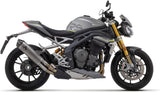 Exhaust Tip With Noise Certification Race-Tech Titanium Carbon - Arrow Special Parts Compatible With Triumph Speed Triple 1200 Rs (2021-2024)