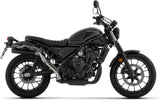 Terminale Di Scarico Con Omologazione Suono Rebel Alluminio Nero Alluminio Nero - Arrow Special Parts Compatibile Con Honda Cl 500 (2023-2024)