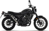 Terminale Di Scarico Con Omologazione Suono Rebel Alluminio Nero Alluminio - Arrow Special Parts Compatibile Con Honda Cl 500 (2023-2024)