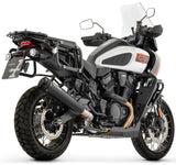 Uncatalysed Exhaust System Without Sound Certification Rebel Steel Black Body And Black Aluminium Cap - Arrow Special Parts Compatible With Harley-Davidson Pan America 1250 (2026)
