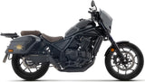 Terminale Di Scarico Con Omologazione Suono Rebel Nichrom Nero Fondello Inox - Arrow Special Parts Compatibile Con Honda Cmx 1100 Rebel T (2025-2026)