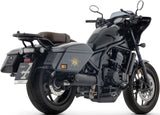 Terminale Di Scarico Con Omologazione Suono Rebel Nichrom Nero Fondello Inox - Arrow Special Parts Compatibile Con Honda Cmx 1100 Rebel T (2025-2026)