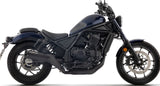 Terminale Di Scarico Con Omologazione Suono Rebel Nichrom Nero Fondello Inox - Arrow Special Parts Compatibile Con Honda Cmx 1100 Rebel (2025-2026)