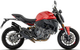 Non-Catalytic Exhaust Tip With Sound Certification Round Black Titanium Body And Carbon Cap - Arrow Special Parts Compatible With Ducati Monster 890 V2 (2026)
