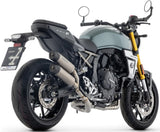 Impianto Di Scarico Completo Catalizzato E Con Omologazione Suono Round Titanio Fondello Carby - Arrow Special Parts Compatibile Con Suzuki Gsx 8T (2025-2026)