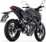 Impianto Di Scarico Completo Non Catalizzato E Senza Omologazione Suono Thunder Alluminio Nero Carbonio - Arrow Special Parts Compatibile Con Honda Cb 125 R (2024-2026)