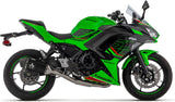 Impianto Di Scarico Completo Catalizzato E Con Omologazione Suono Veloce Alluminio Nero Fondello Carby - Arrow Special Parts Compatibile Con Kawasaki Ninja 650 35Kw (2024-2026)