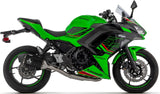 Impianto Di Scarico Completo Non Catalizzato E Con Omologazione Suono Veloce Alluminio Nero Fondello Carby - Arrow Special Parts Compatibile Con Kawasaki Z 650 (2024-2026)