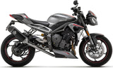 Terminale Di Scarico Catalizzato E Con Omologazione Suono Veloce Alluminio Nero Carbonio - Arrow Special Parts Compatibile Con Triumph Street Triple 765 (2020-2022)