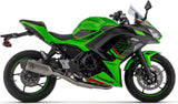 Impianto Di Scarico Completo Catalizzato E Con Omologazione Suono Veloce Titanio Fondello Carby - Arrow Special Parts Compatibile Con Kawasaki Versys 650 (2025-2026)