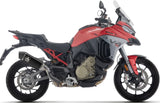 Terminale Di Scarico Con Omologazione Suono Veloce Titanio Nero Fondello Carby - Arrow Special Parts Compatibile Con Ducati Multistrada V4 - S (2025-2026)