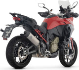 Terminale Di Scarico Senza Omologazione Suono Veloce Titanio Fondello Carby - Arrow Special Parts Compatibile Con Ducati Multistrada V4 - S (2025-2026)
