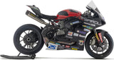 Terminale Di Scarico Senza Omologazione Suono Works Titanio Nero Fondello Carby - Arrow Special Parts Compatibile Con Ducati Panigale V4S (2025)