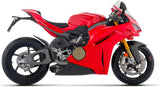 Terminale Di Scarico Senza Omologazione Suono Works Titanio Fondello Carby - Arrow Special Parts Compatibile Con Ducati Panigale V4 - S (2025-2026)