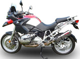 Terminale Di Scarico Con Omologazione Suono Trioval Acciaio - Gpr Compatibile Con Bmw R 1200 Gs - Adventure (2004-2009)