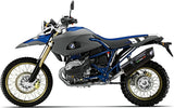 Terminale Di Scarico Con Omologazione Suono Furore Alluminio Nero - Gpr Compatibile Con Bmw Hp 2 Enduro (2006-2009)
