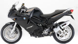 Terminale Di Scarico Con Omologazione Suono Albus Ceramic Alluminio Bianco - Gpr Compatibile Con Bmw F 800 - S - St (2006-2011)