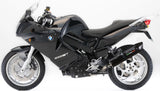 Terminale Di Scarico Con Omologazione Suono Furore Alluminio Nero - Gpr Compatibile Con Bmw F 800 - S - St (2006-2011)
