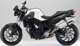 Terminale Di Scarico Con Omologazione Suono Albus Ceramic Alluminio Bianco - Gpr Compatibile Con Bmw F 800 R (2009-2014)