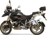 Terminale Di Scarico Con Omologazione Suono Albus Ceramic Alluminio Bianco - Gpr Compatibile Con Bmw R 1200 Gs - Adventure (2010-2012)