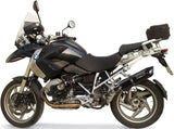 Terminale Di Scarico Con Omologazione Suono Furore Alluminio Nero - Gpr Compatibile Con Bmw R 1200 Gs - Adventure (2010-2012)