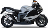 Terminale Di Scarico Con Omologazione Suono Albus Ceramic Alluminio Bianco - Gpr Compatibile Con Bmw K 1300 S - R (2009-2014)