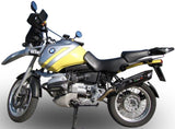 Terminale Di Scarico Con Omologazione Suono Furore Alluminio Nero - Gpr Compatibile Con Bmw R 1100 Gs (1994-1998)