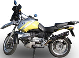 Exhaust Tip With Noise Certification Furore Aluminium Black - Gpr Compatible With Bmw R 1100 Gs (1994-1998)