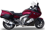 Doppio Terminale Di Scarico Con Omologazione Suono Albus Ceramic Alluminio Bianco - Gpr Compatibile Con Bmw K 1600 Gt (2010-2016)