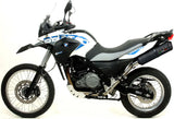 Impianto Di Scarico Completo Catalizzato E Con Omologazione Suono Ghisa Acciaio Nero - Gpr Compatibile Con Bmw G 650 Gs - Sertao (2010-2016)