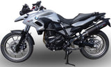 Terminale Di Scarico Con Omologazione Suono Furore Alluminio Nero - Gpr Compatibile Con Bmw F 700 Gs (2011-2015)