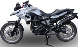 Exhaust Tip With Noise Certification Furore Aluminium Black - Gpr Compatible With Bmw F 700 Gs (2011-2015)