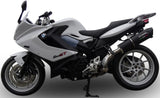 Terminale Di Scarico Con Omologazione Suono Furore Alluminio Nero - Gpr Compatibile Con Bmw F 800 Gt (2012-2016)